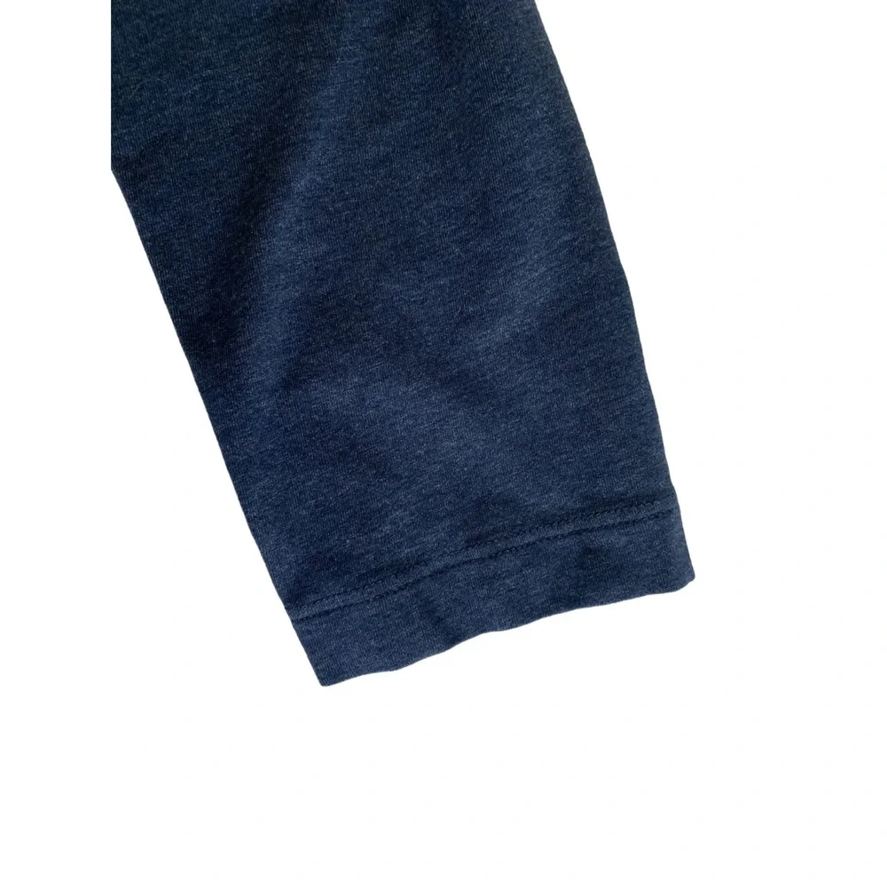 Lululemon Cotton Long Sleeve Crew Neck Shirt Tee Navy Size Medium - Picture 6 of 7